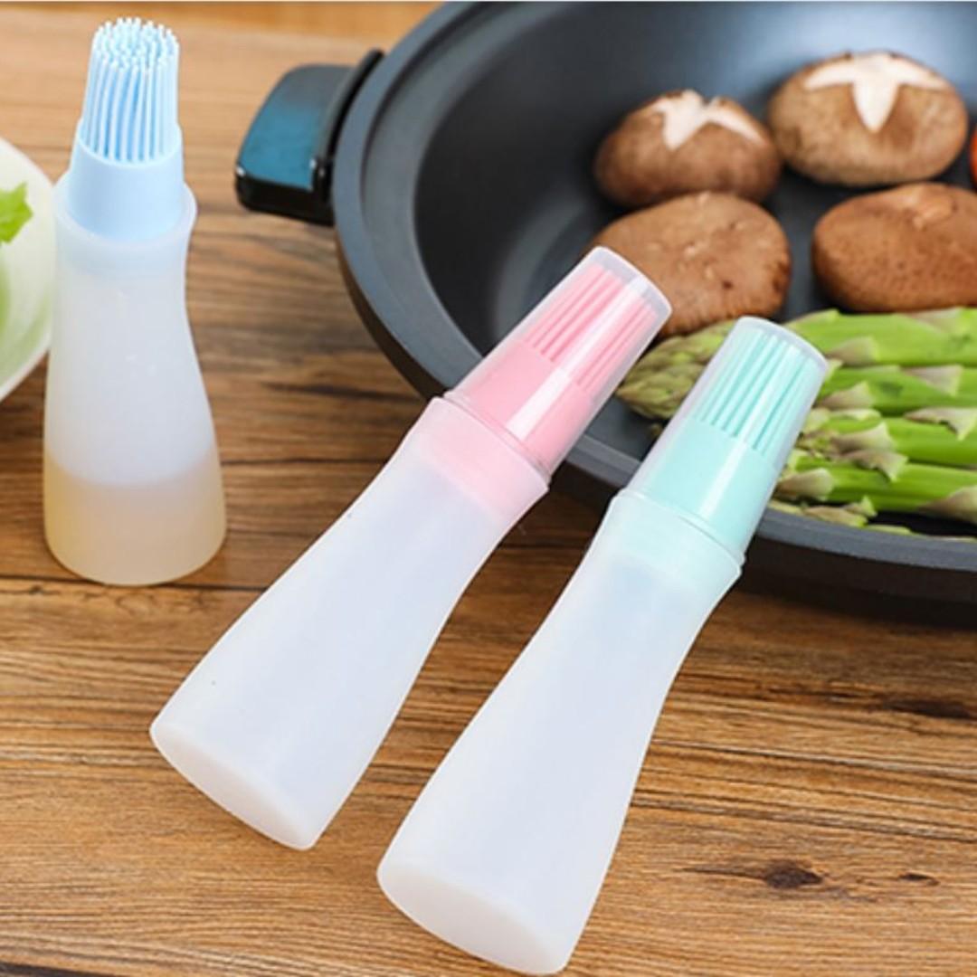 Silicone brush bottle - fill up with oil or sauce silicon sauce juice dispenser