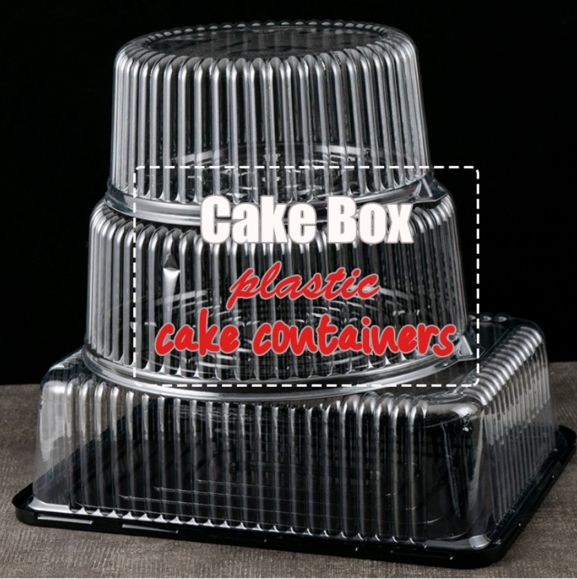 🔥10pcs cake box chiffon cake container plastic packaging