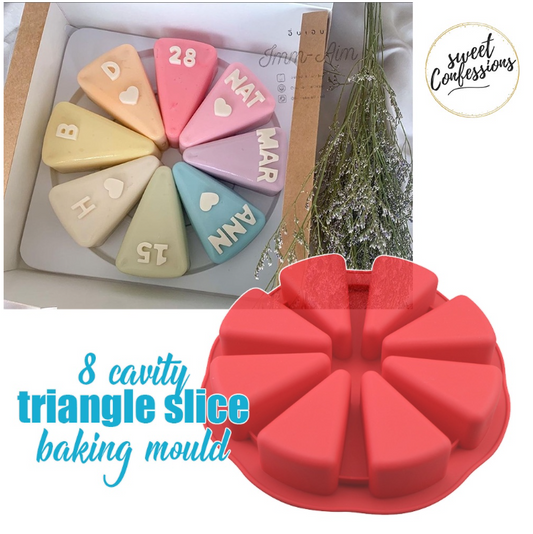 Cake slice jelly mould triangle cut-slice wedge shape baking pan silicone mold