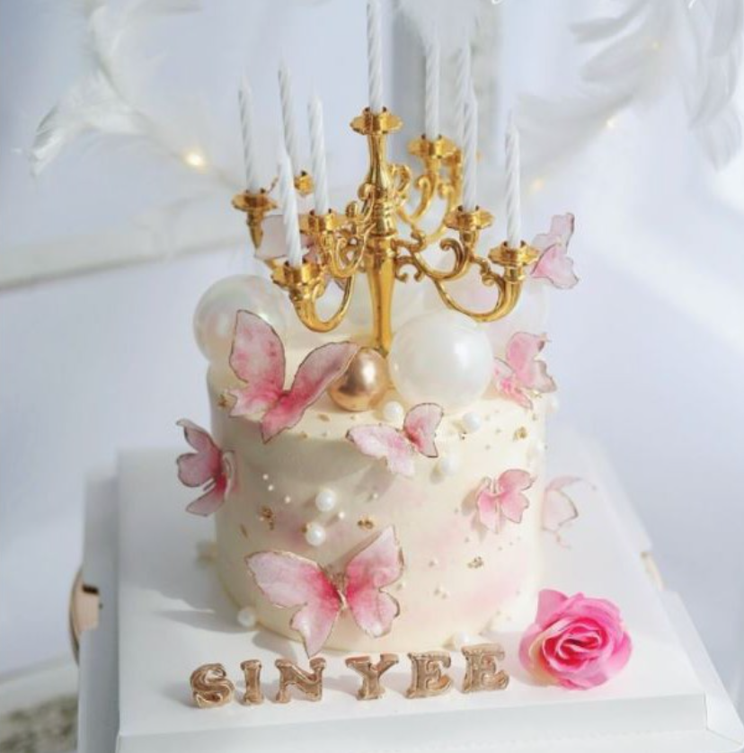Candelabra cake topper candlesticks birthday cake decoration candle