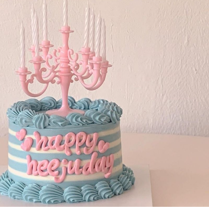 Candelabra cake topper candlesticks birthday cake decoration candle