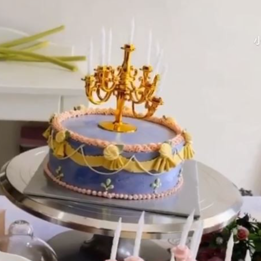 Candelabra cake topper candlesticks birthday cake decoration candle