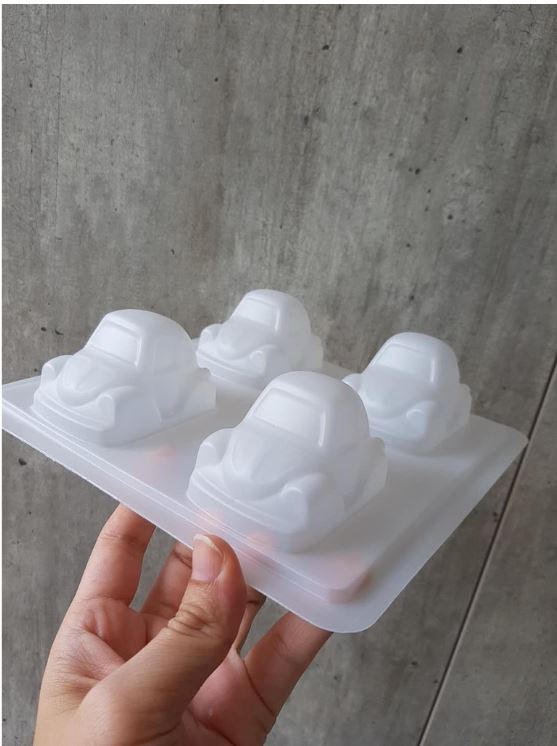Car jelly mould - toy car figurine chocolate plastic mold
