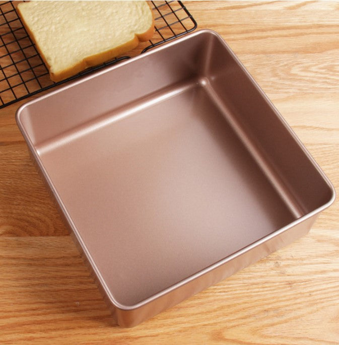 Non-stick Castella Cake Pan 8 inch square cake tin baking mould tray 古早蛋糕模