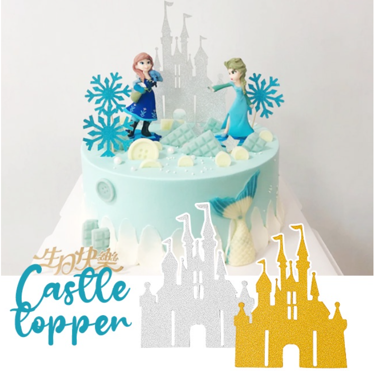1pc castle fairy tale cake topper fairy tale princess cake toppers