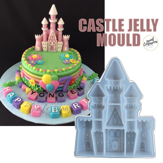 Castle mould for jelly chocolate princess cake decorating fairy castle mold