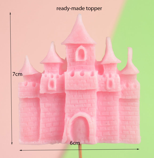 Castle fondant mould fairy tale castle princess silicone mold for cake decorating jelly art