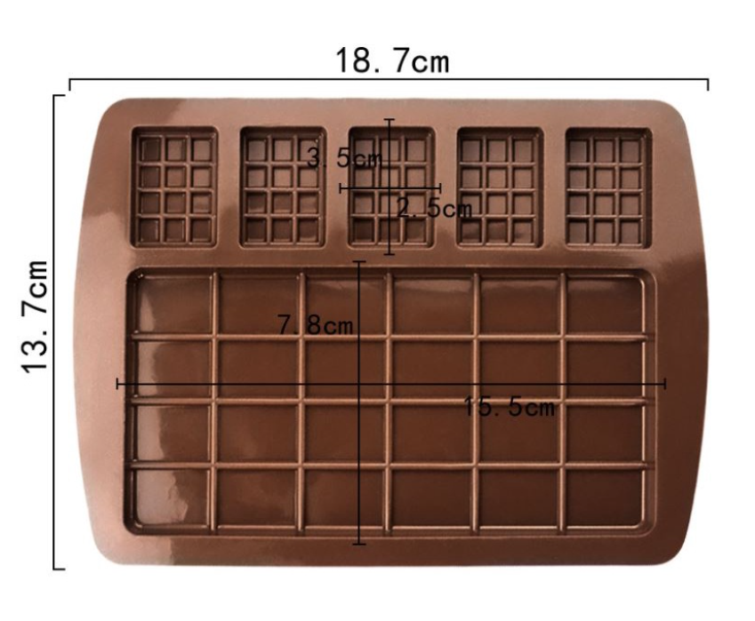 Chocolate Bar mould grid chocolate mold rocky cocoa mold