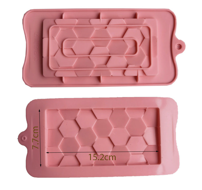 Artisan chocolate mould bar cocoa mold silicone jelly mould