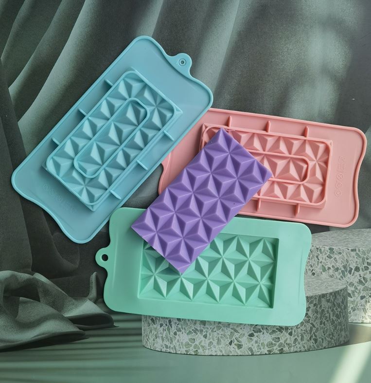 Artisan chocolate mould bar cocoa mold silicone jelly mould