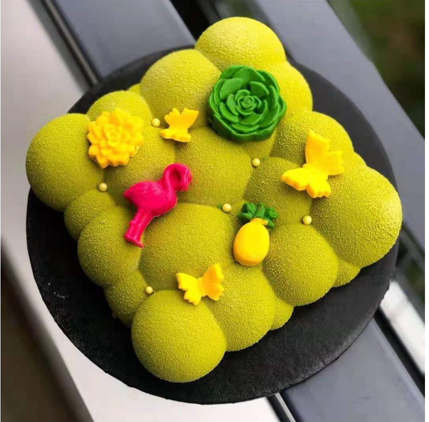 8 inch cloud mould mousse cake glazed bubble cake mold