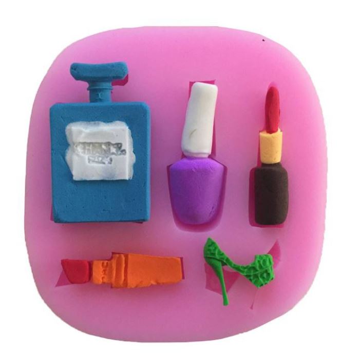 Makeup cosmetic lipstick fondant silicone mould silicon mold for cupcakes