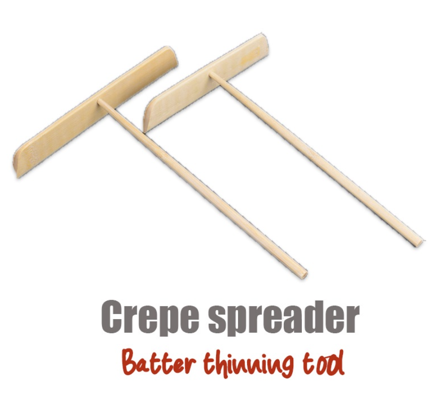 Crepe spreader pancake batter spreading thinning wooden stick tool