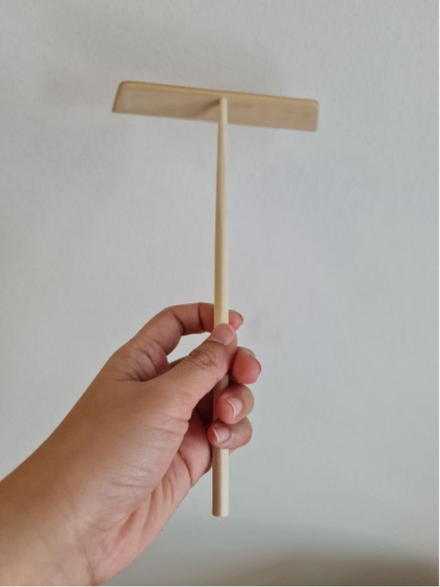 Crepe spreader pancake batter spreading thinning wooden stick tool