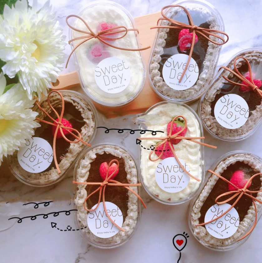 10pcs tiramisu cup mousse cups dessert cup tray sorbet ice cream container plastic packaging box