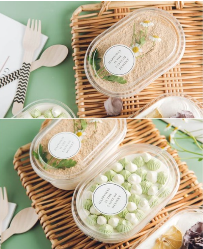 10pcs tiramisu cup mousse cups dessert cup tray sorbet ice cream container plastic packaging box