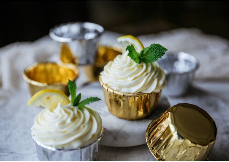 Gold foil cupcake liners muffin baking cups silver cupcake liners muffin cups