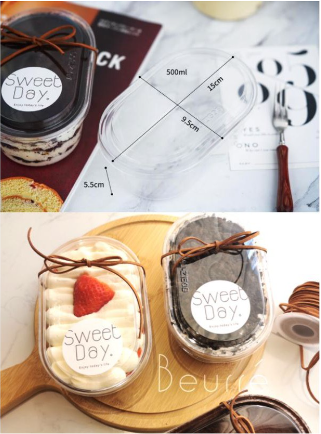 10pcs tiramisu cup mousse cups dessert cup tray sorbet ice cream container plastic packaging box
