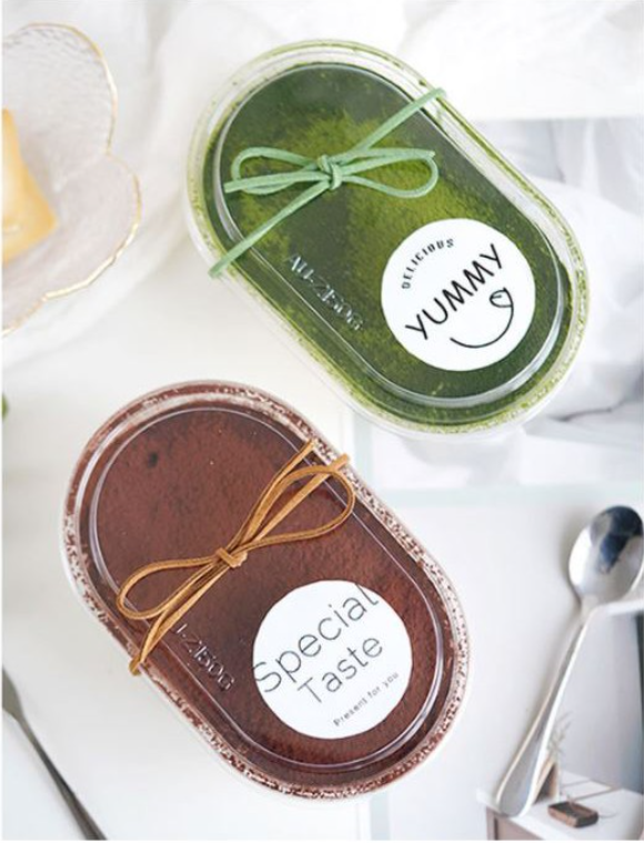 10pcs tiramisu cup mousse cups dessert cup tray sorbet ice cream container plastic packaging box