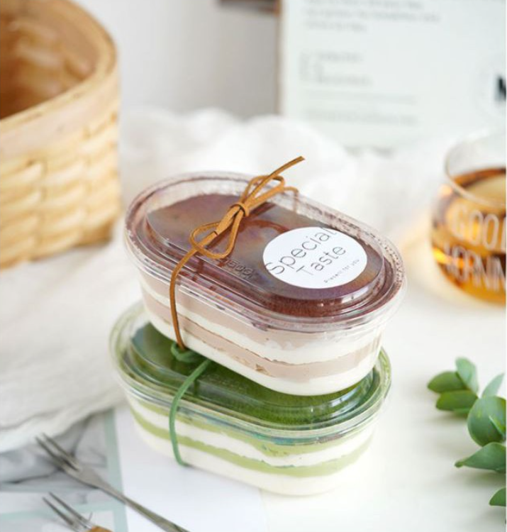 10pcs tiramisu cup mousse cups dessert cup tray sorbet ice cream container plastic packaging box