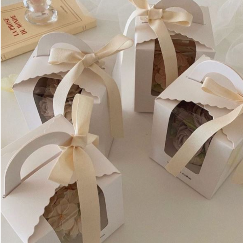 10pcs Cupcake box for single cake cardboard paper boxes succulent plant box