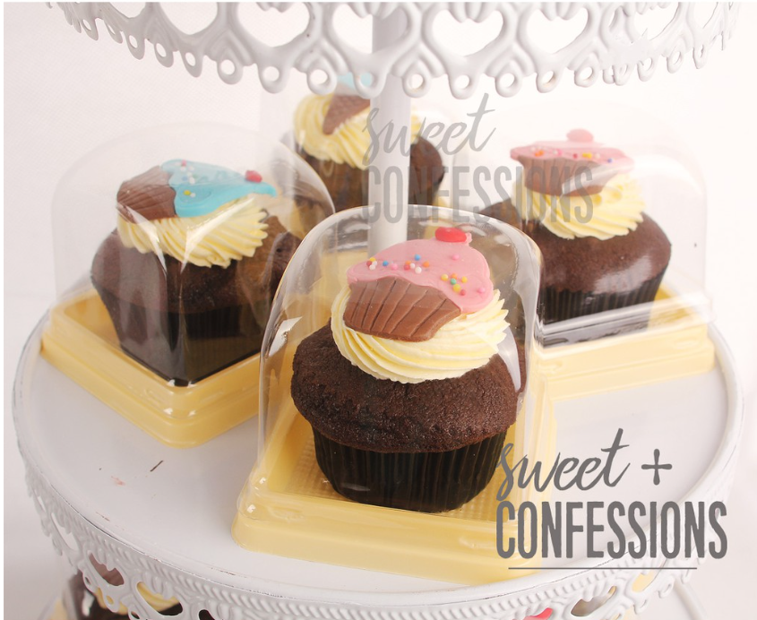 10pcs Cupcake plastic box clear transparent cupcake storage box single cavity cupcake case sweet confessions