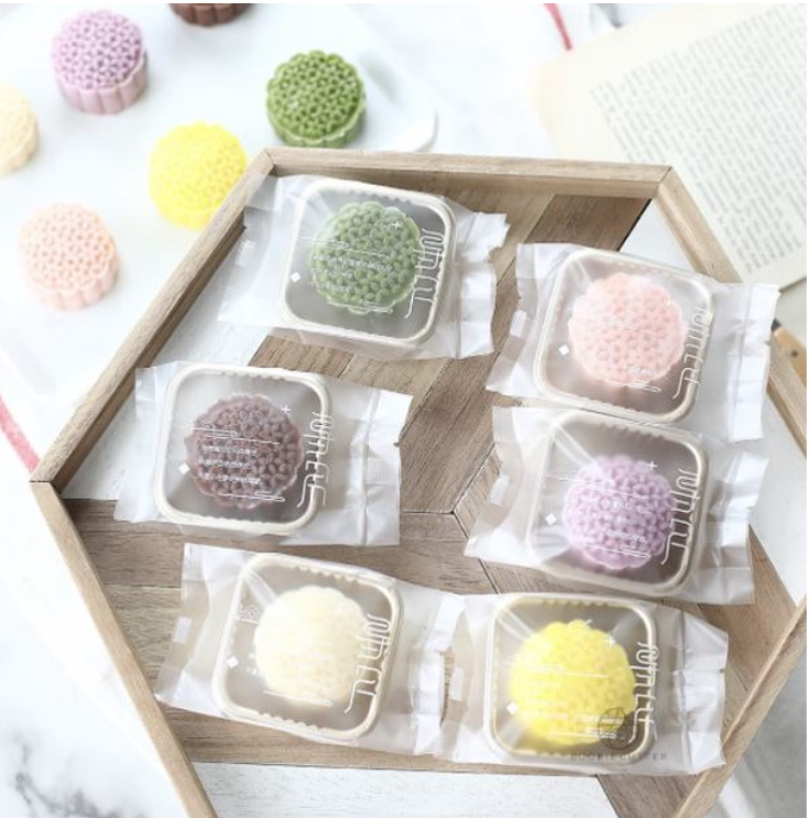 80g / 125g 6 pattern Japanese style mooncake mould presser plunger mooncake mold