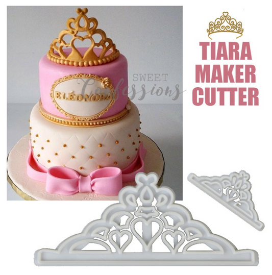 Tiara cutter set princess crown cake topper cookie cutter fondant cutters