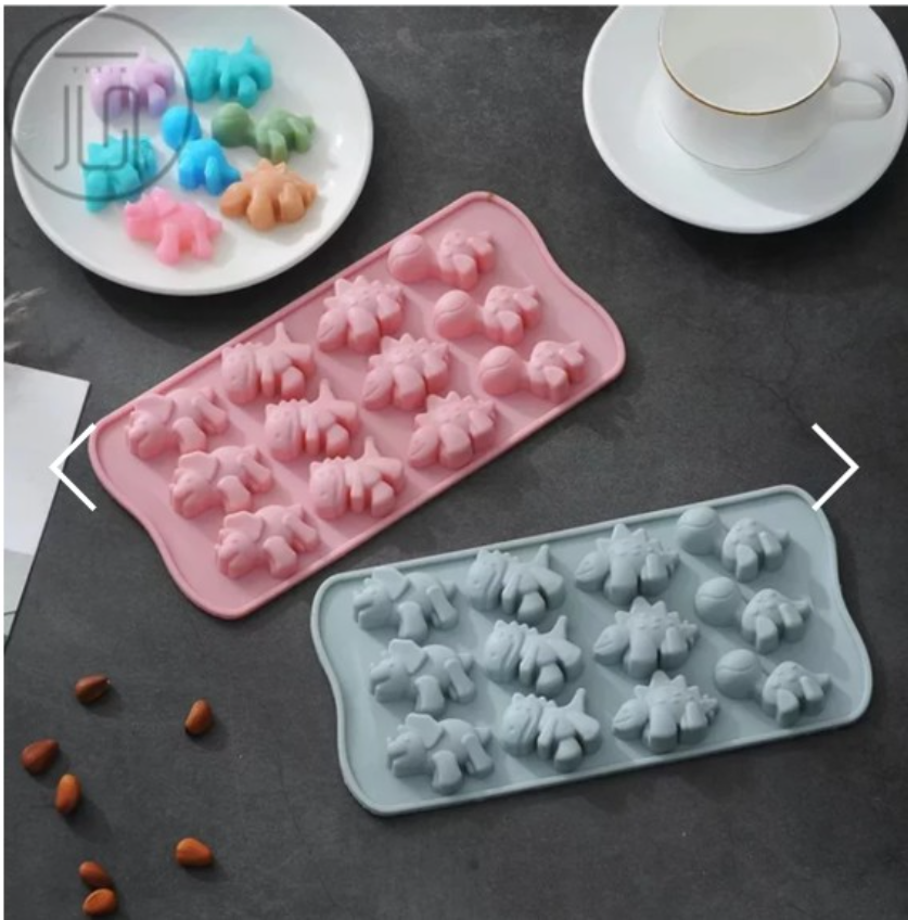 Dinosaurs turtle Silicone Mould for chocolate jelly dinosaur silicon mold