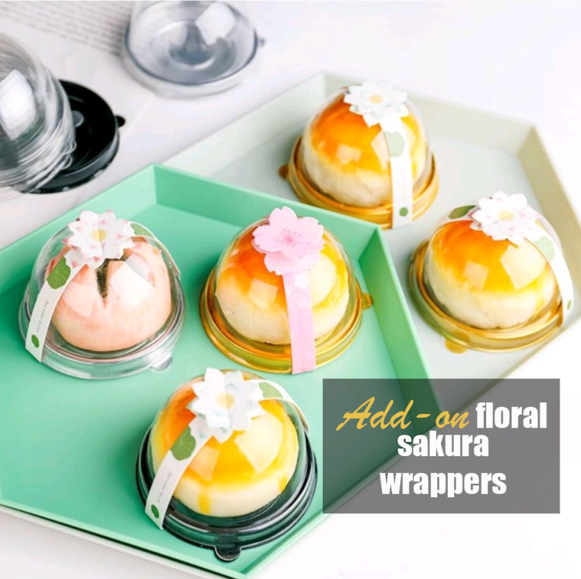 50pcs mooncake tray mooncake box Dome Round mooncake case (Room 1) packaging box