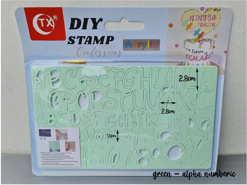 Alphabet embosser fondant cake letter stencil presser text embosser fondant cake decorating Sweet Stamp