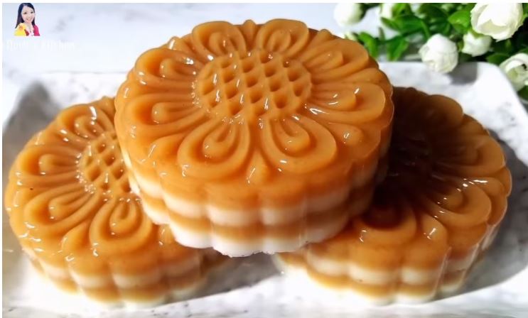 4 cavity floral mooncake plastic mould jelly mooncake mold agar agar