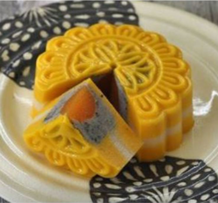 4 cavity floral mooncake plastic mould jelly mooncake mold agar agar