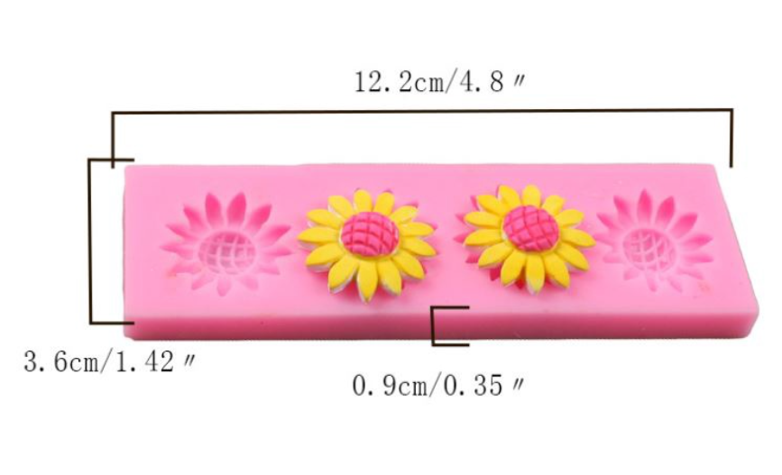 Gerbera sunflower mould tart pan decoration daisy silicone mould jelly art silicon mold
