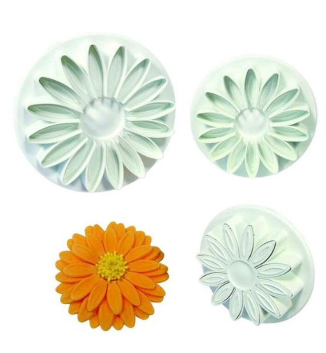 3pcs cutter - Sunflower Gerbera large flower floral plunger cutter mould