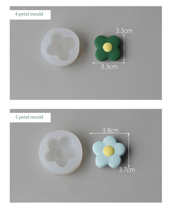 Blossom mould flower cutter 5 petal cutters floral cake decorating mold