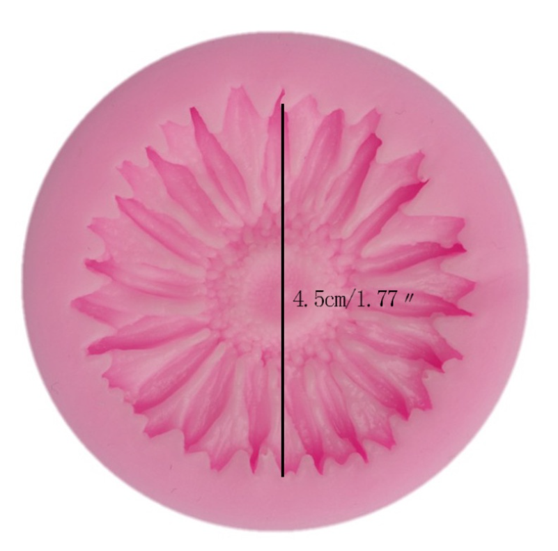 Gerbera sunflower mould tart pan decoration daisy silicone mould jelly art silicon mold