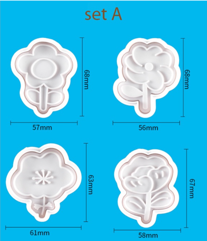 Flower & blooms cookie cutter floral biscuit mould