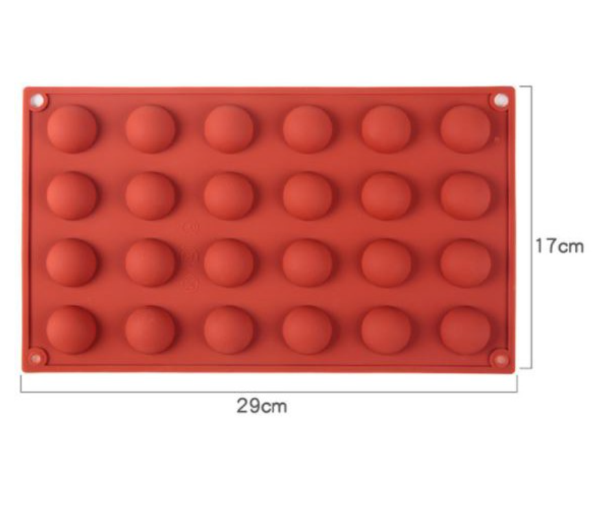 6 / 15 cavity Petite gateau dome silicon round silicone mould mousse ball sphere round cake pan mold