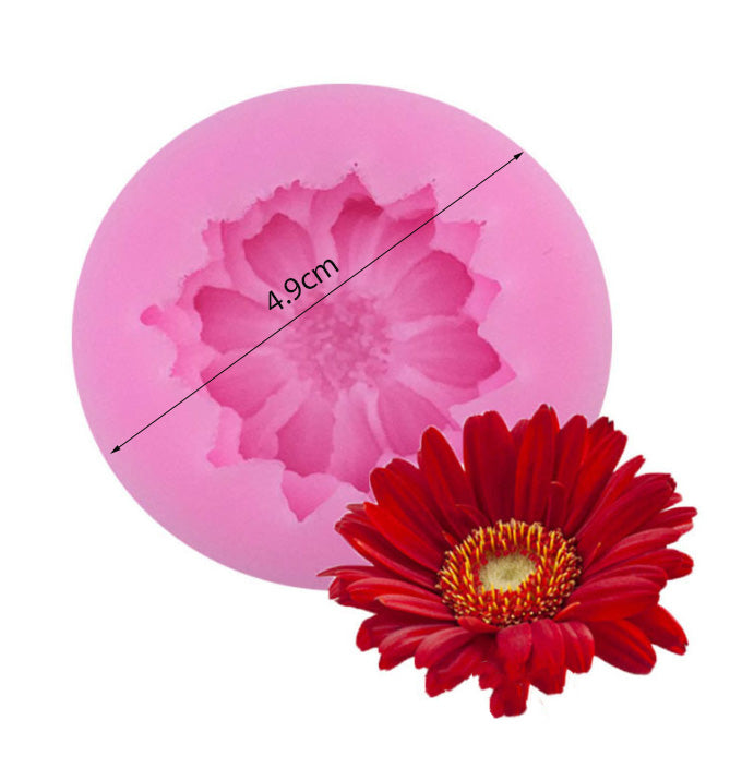 Gerbera sunflower mould tart pan decoration daisy silicone mould jelly art silicon mold