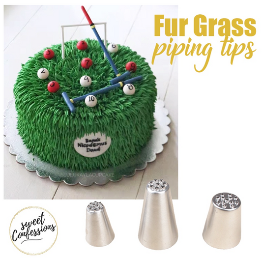 Grass hair fur piping tip mont blanc decorating nozzle multi opening tip 233, 234, 235