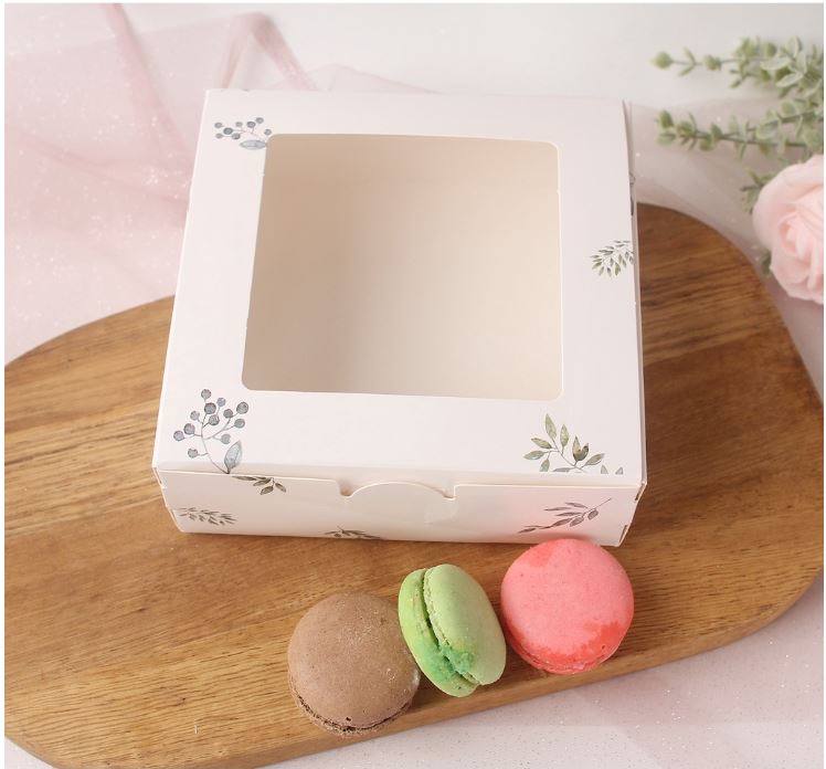 Cupcake box tart brownie box packaging tray cake box mooncake pastry container 5 inch cake box cheesecake box