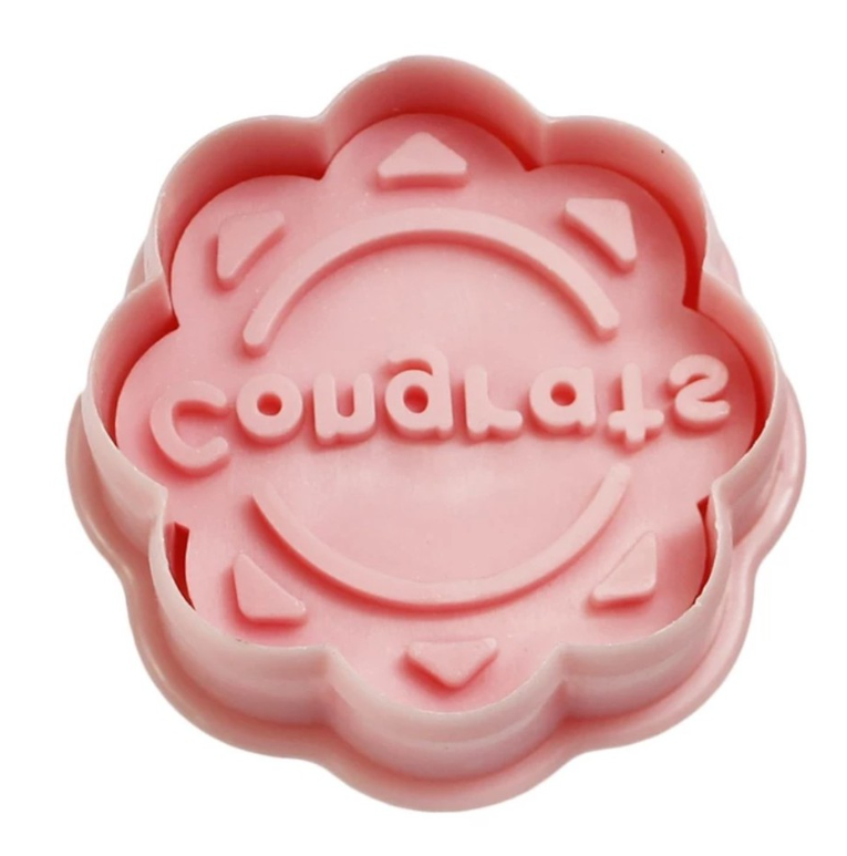Greetings cookie plunger cutter fondant mould thank you congrats best wishes love cutting tool mold
