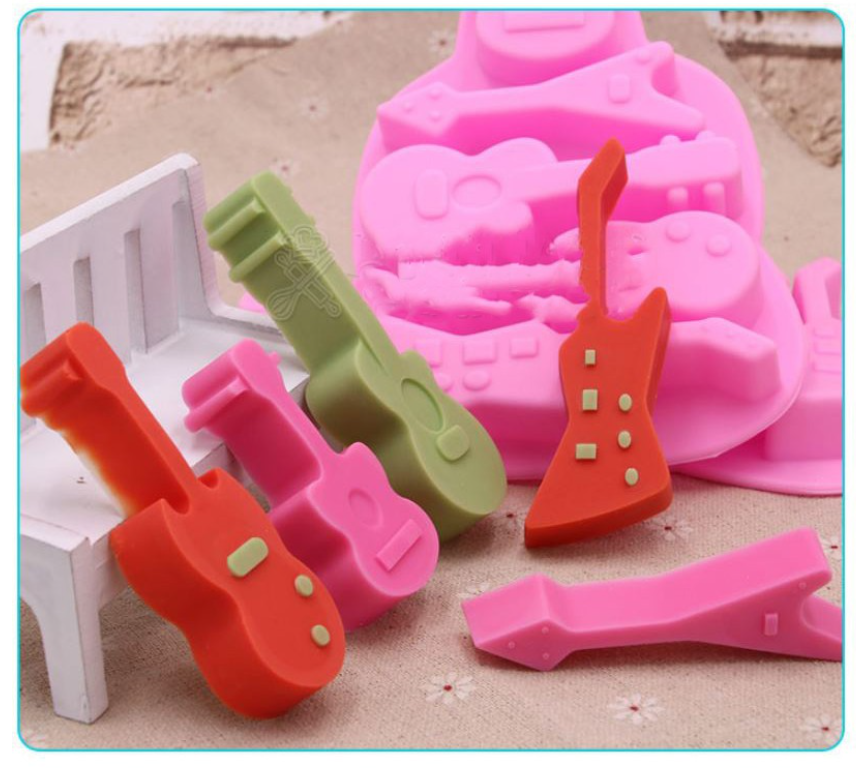 Guitar mould music instruments jelly mold guitar violin chocolate mould for cake decorating music cake
