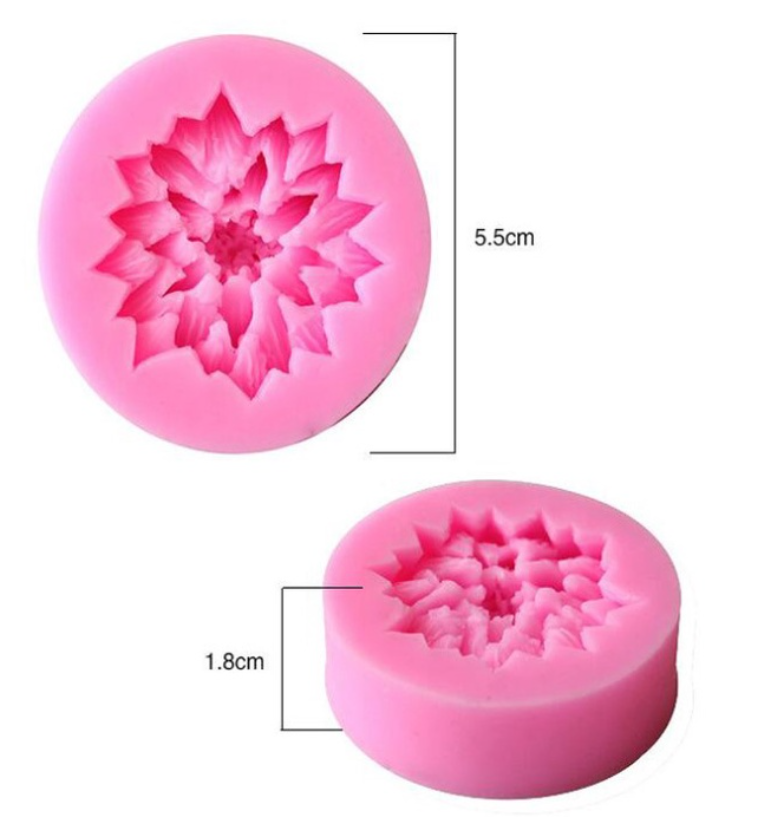Gerbera sunflower mould tart pan decoration daisy silicone mould jelly art silicon mold