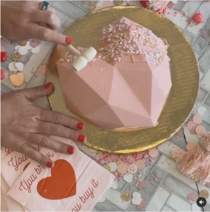 🇸🇬 Heart pinata mould Amore origami diamond heart shape silicone mould italian dessert mousse cake pan jelly mold