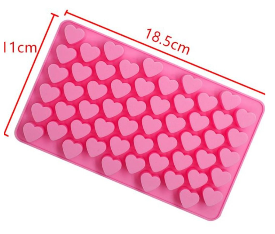 Mini heart chocolate mould silicone fondant mould little hearts ice cube tray silicon mold