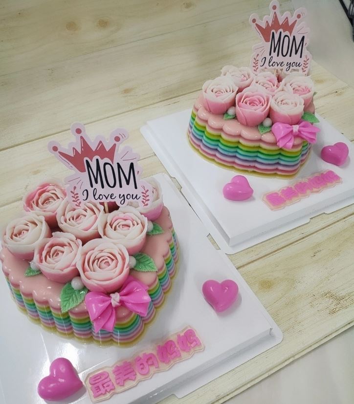 8 inch Heart jelly mould plastic pinata valentine love shape cake mold