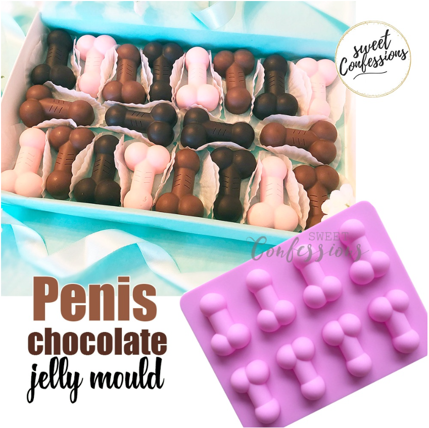 Creative hens night party silicone mould agar agar jelly chocolate dick penis silicon mold