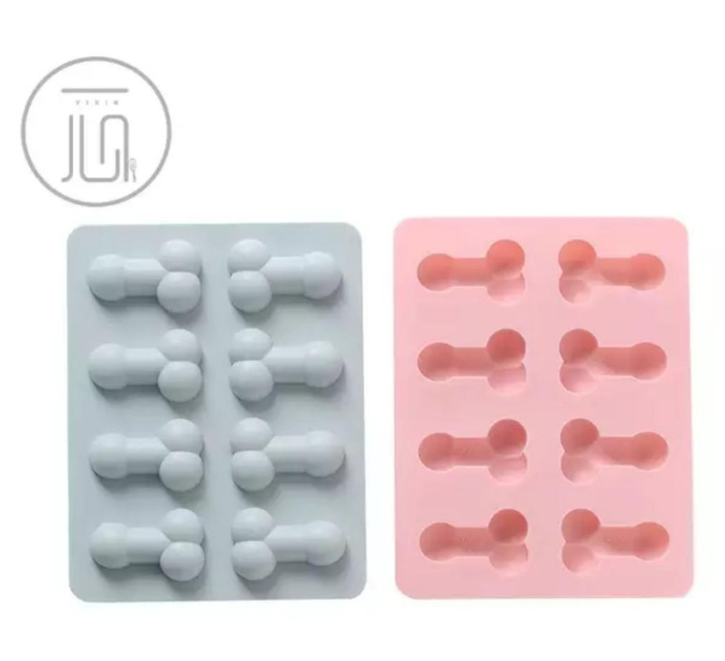 Creative hens night party silicone mould agar agar jelly chocolate dick penis silicon mold
